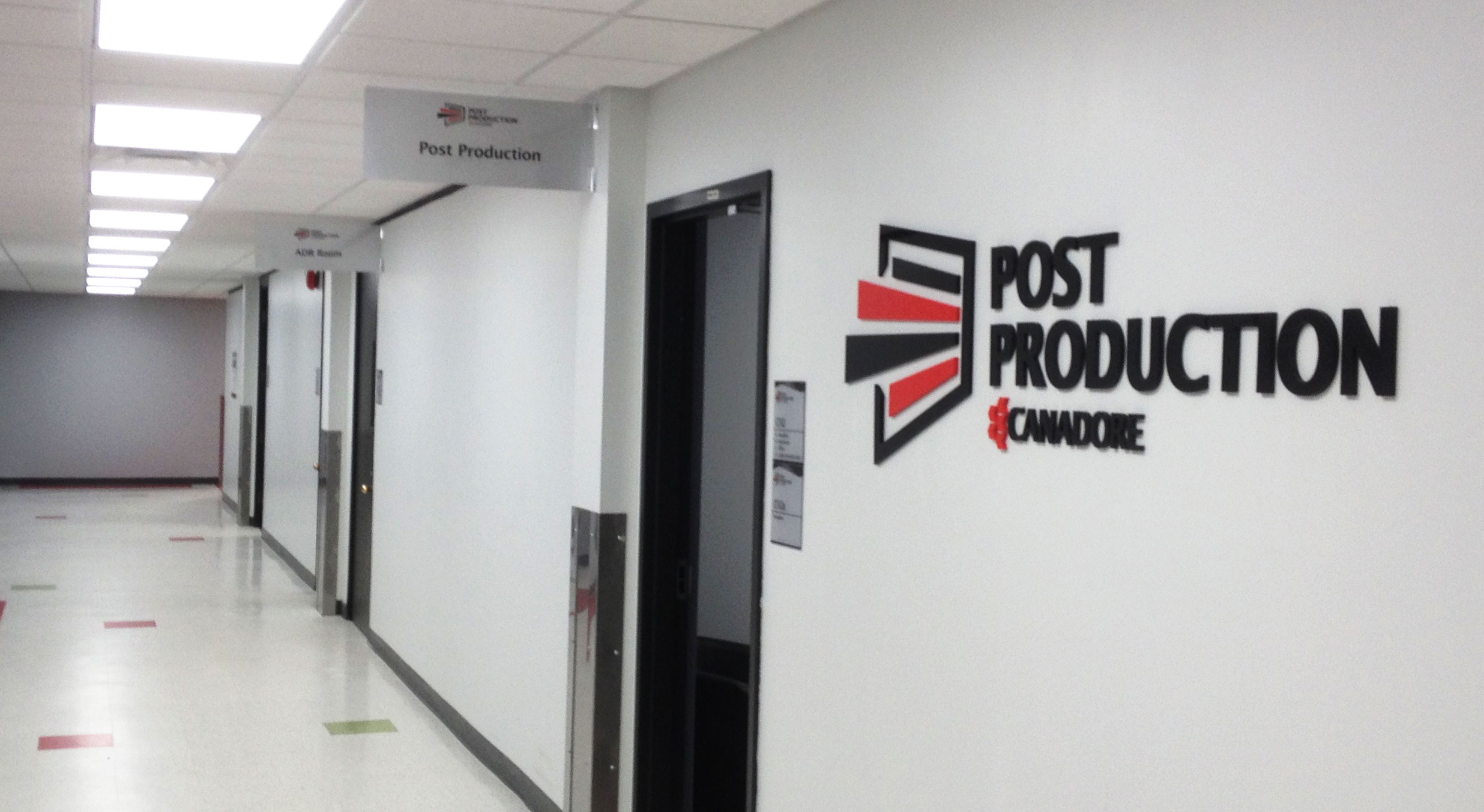 Canadore College Post Production - 3D Wall lettering