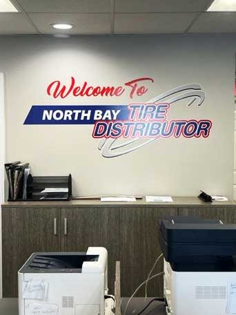 North Bay Tire Distributor - Wall Logo