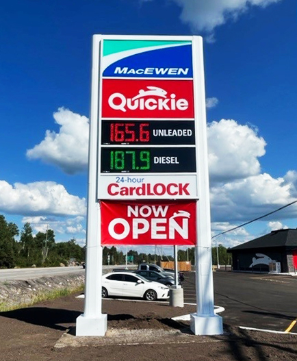 Quickie Corbeil - Now Open Banner
