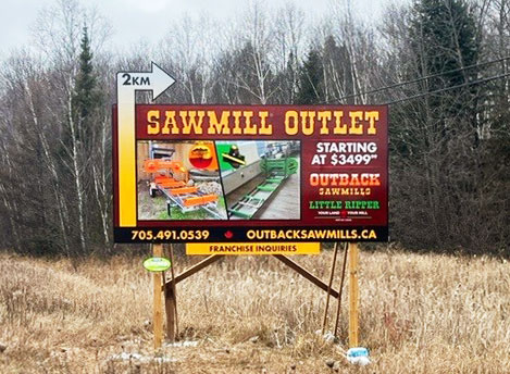 Sawmill Outlet Custom Billboard