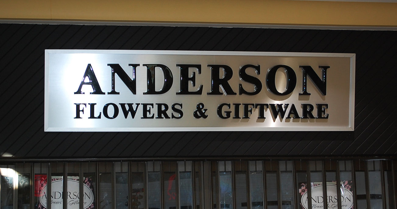 Anderson Flowers & Giftware - Fascia Sign
