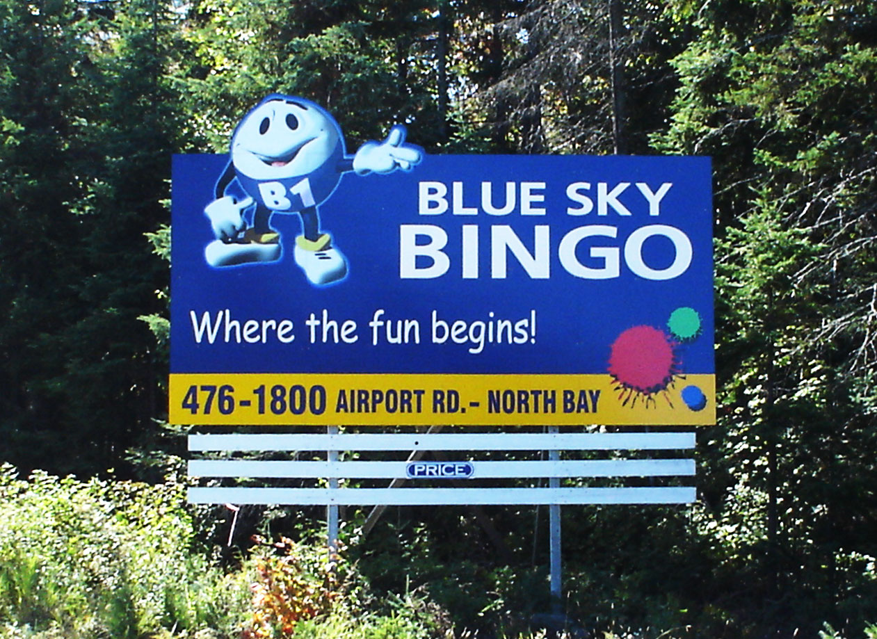 Blue Sky Bingo Billboard