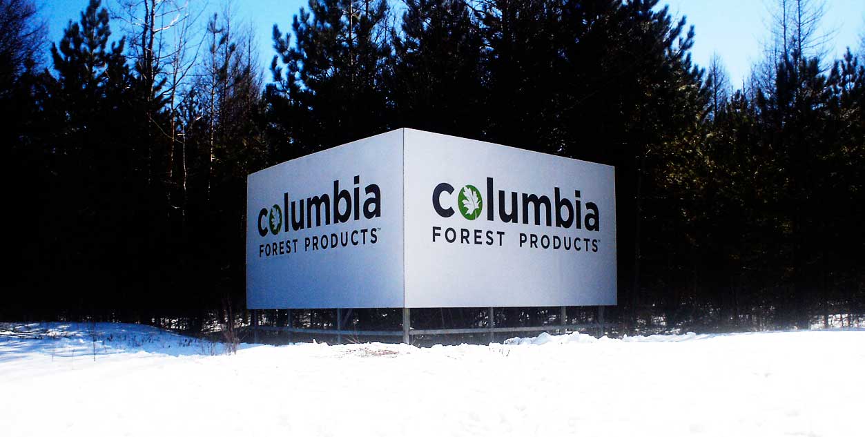 Columbia 2 sided Billboard