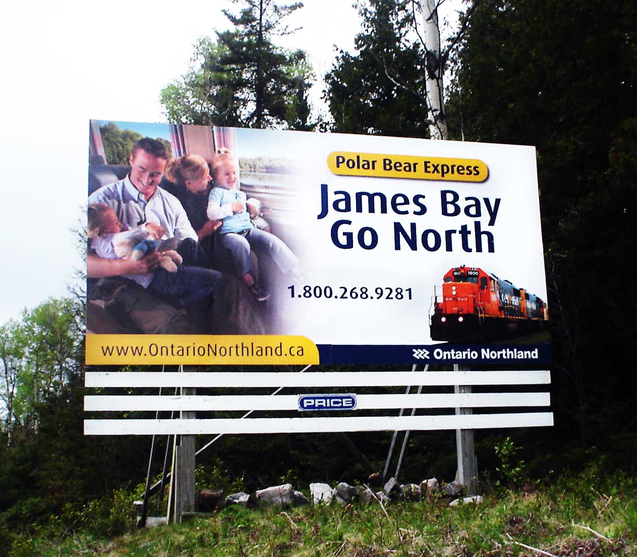 Polar Bear Express James Bay Go North Billboard